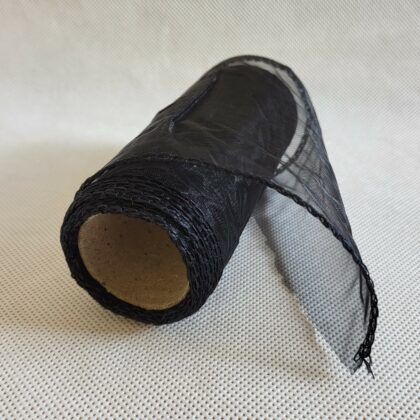 Organza 12cm/9y czarny
