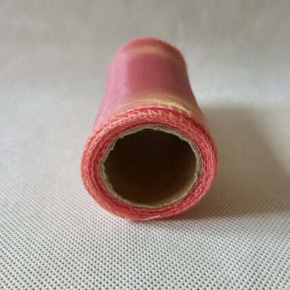 Organza 12cm/9y łososiowy róż