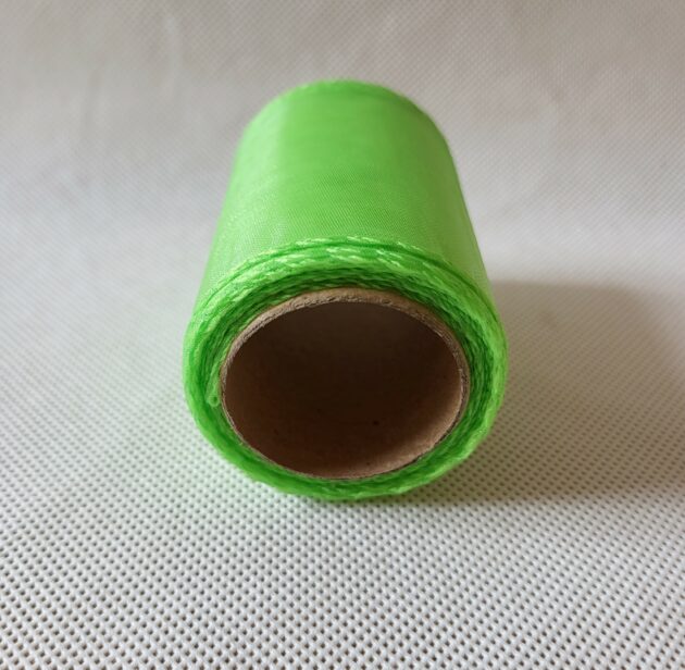 Organza 8cm/9y jasny zielony