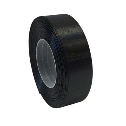 Wstążka satyna 2,5cm/35y czarna