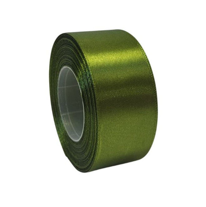 Wstążka satyna 3,8 cm/35y oliwka Wstążka satyna 3,8 cm/35y oliwka